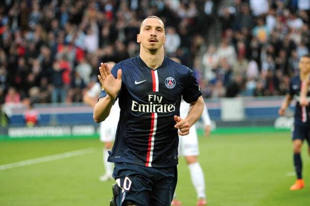 Aktuell Fußball, Frankreich, Ligue 1, Paris St Germain - EA Guingamp ZLATAN IBRAHIMOVIC (psg) - JOIE FOOTBALL : Paris SG vs Guingamp - Ligue 1 - 08 05 2015 FEP Panoramic 