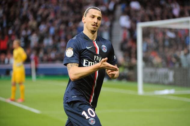Aktuell Fußball, Frankreich, Ligue 1, Paris St Germain - EA Guingamp ZLATAN IBRAHIMOVIC (psg) - JOIE FOOTBALL : Paris SG vs Guingamp - Ligue 1 - 08 05 2015 FEP Panoramic 
