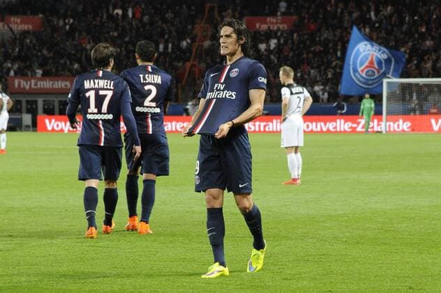 EDINSON CAVANI (psg) - JOIE FOOTBALL : Paris SG vs Guingamp - Ligue 1 - 08 05 2015 FEP Panoramic 