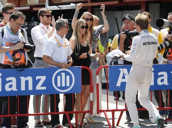 Motorsports: FIA Formula One World Championship WM Weltmeisterschaft 2015, Grand Prix of Spain, 6 Nico Rosberg (GER, Mercedes AMG Petronas F1 Team) and his wife Vivian xHOCHxZWEIx