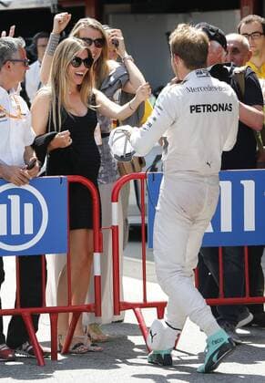 Motorsports: FIA Formula One World Championship WM Weltmeisterschaft 2015, Grand Prix of Spain, 6 Nico Rosberg (GER, Mercedes AMG Petronas F1 Team) and his wife Vivian xHOCHxZWEIx