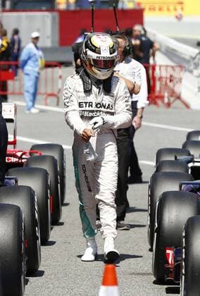 Motorsports: FIA Formula One World Championship WM Weltmeisterschaft 2015, Grand Prix of Spain, 44 Lewis Hamilton (GBR, Mercedes AMG Petronas Formula One Team), xHOCHxZWEIx