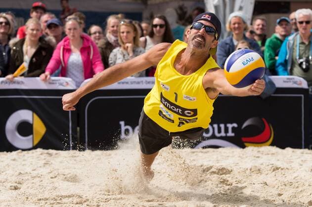 09.05.2015, Muenster, Schlossplatz smart beach tour, Supercup Münster Muenster, Hauptfeld Abwehr Todd Rogers