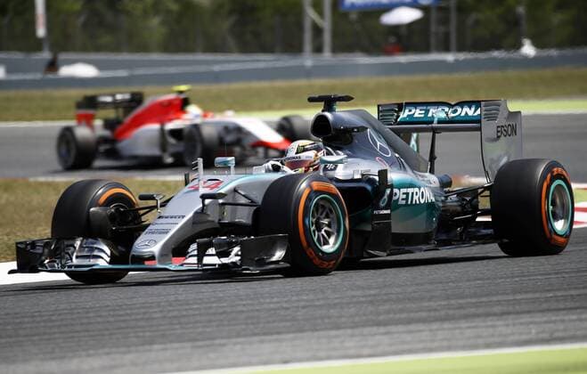 BARCELONA -may 09- SPAIN: Lewis Hamilton in the qualifying of the GP of Spain Formula 1, held at the Circuit de Catalunya Barcelona, on May 9, 2015. Photo:Joan Valls Urbanandsport Cordon Press 