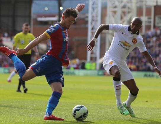 09.05.2015. London, England. Barclays Premier League. Crystal Palace versus Manchester United ManU Joel Ward xJasonxHearnx  ActionPlus11619363