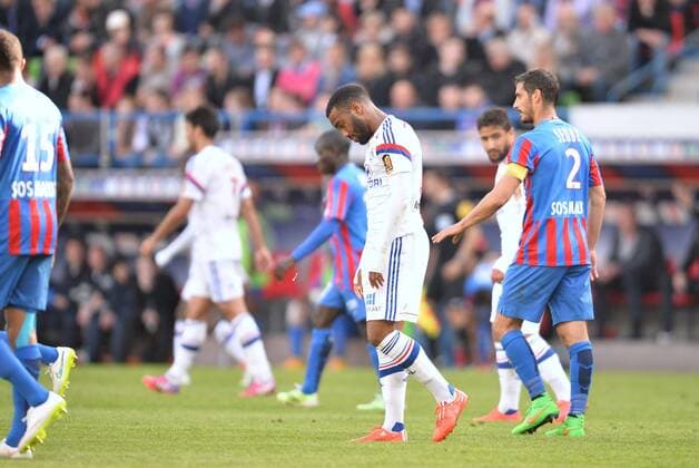 deception Alexandre Lacazette (ol) FOOTBALL : Caen vs Lyon - Ligue 1 - 09 05 2015 AnthonyBIBARD FEP Panoramic 