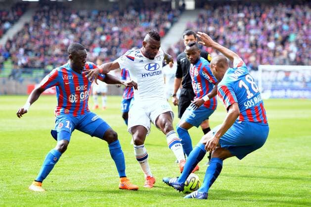 Henri Bedimo (ol) FOOTBALL : Caen vs Lyon - Ligue 1 - 09 05 2015 AnthonyBIBARD FEP Panoramic 