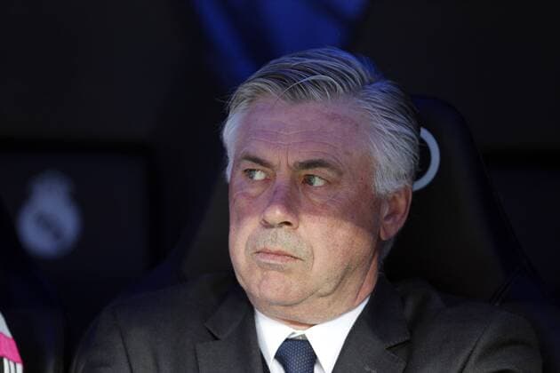 Spanish League match between Real Madrid and Valencia. In this picture, Carlo Ancelotti. xBEATRIZxGUZMANx 
