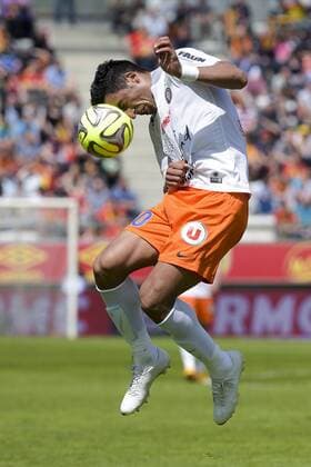 Lucas BARRIOS (Montpellier) FOOTBALL : RC Lens vs Montpellier - Ligue 1 - 10 05 2015 JBAutissier Panoramic 