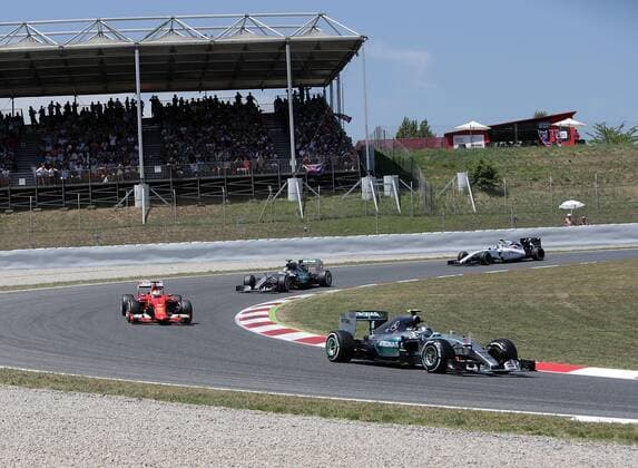 May 10, 2015 - Barcelona, Spain - NICO ROSBERG of Germany and Mercedes AMG Petronas F1 Team drives during the 2015 Formula 1 Spanish Grand Prix at Circuit de Catalunya in Barcelona, Spain. F1 2015 - Spanish Grand Prix - Rosberg wins - ZUMAg147
