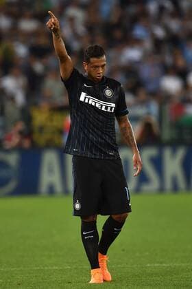 Aktuell Fußball, Italien, Lazio Rom - Inter Mailand Fredy Guarin Inter Serie A 2014 2015 Lazio Rom - Inter Mailand andreaxstaccioli