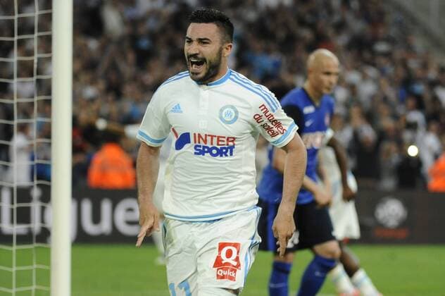 Joie but Alessandrini (OM) FOOTBALL : Marseille vs Monaco - Ligue 1 - 10 05 2015 FranckPennant Panoramic 
