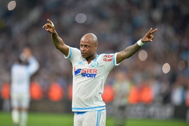Andre Ayew (om) FOOTBALL : Marseille vs Monaco - Ligue 1 - 10 05 2015 AnthonyBIBARD FEP Panoramic 