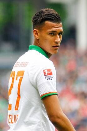 Davie Selke (Werder Bremen) - 1. Fussball Bundesliga Punktspiel Saison 2014-2015 Hannover 96 vs. SV Werder Bremen in der HDI Arena in Hannover - Einzelbild,Aktion,Deutschland, Fussball, Mann, Maenner,09.05.2015