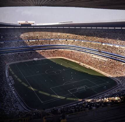 FB - Weltmeisterschaft 1970 Übersicht Aztekenstadion im Halbschatten HM