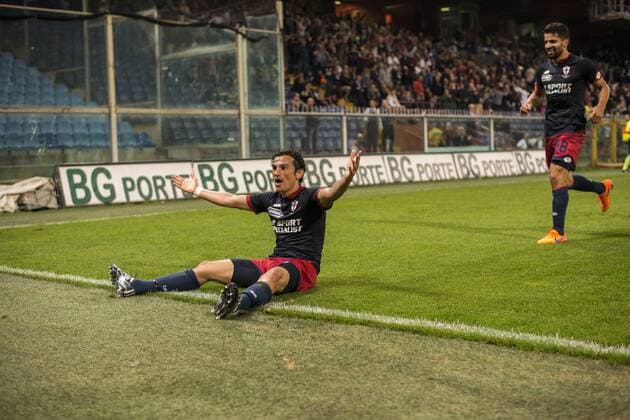 Tino Costa (Genoa), MAY 11, 2015 - Football Soccer : Tino Costa of Genoa celebrates scoring their team second goal during the Italian Serie A match between Genoa 5-1 Torino at Stadio Comunale Luigi Ferraris Marassi in Genova, Italy. Noxthirdxpartyxsales  (ptmb075017)