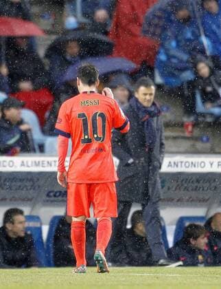 Lionel Messi and Luis Enrique - FC GETAFE vs FC BARCELONA. xANGELxRIVEROx 