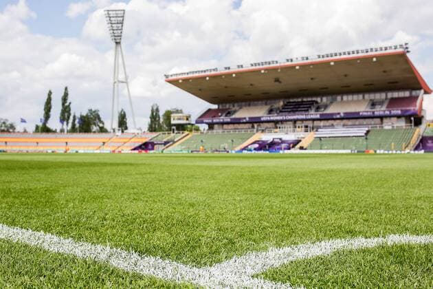 Berlin, Deutschland, 13.05.2015: Fußball Frauen Championsleague 2014 2015 - UEFA Women s Championsleague Final 2015 - Vorschau. Übersicht, Übersicht, Totale Friedrich-Ludwig-Jahn-Sportpark