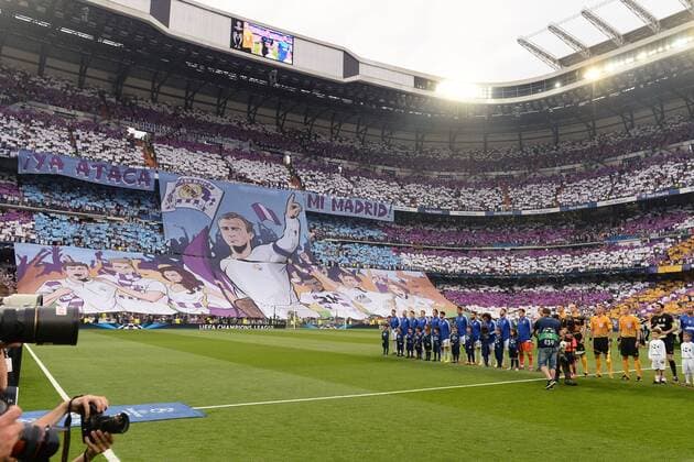 Mg Madrid (Spagna) 13 05 2015 - Champions League Real Madrid- Fans Real Madrid - Alfredo di Stefano 