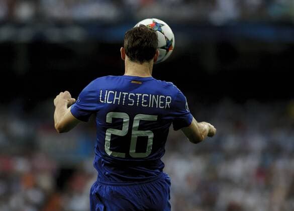 May 13, 2014 - Madrid, Spain - Juventus Swiss Defender Stephan Lichtsteiner during the Champions League 2014 15 semifinals second leg match between Real Madrid and Juventus, at Santiago Bernabeu Stadium in Madrid on May 13, 2015. UEFA Champions League 2014 15: REAL MADRID vs JUVENTUS  - ZUMAn230