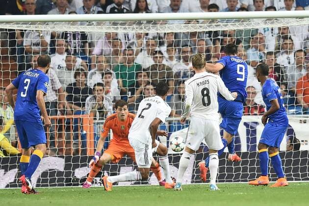 Mg Madrid (Spagna) 13 05 2015 - Champions League Real Madrid-Juventus Turin goal Alvaro Morata 