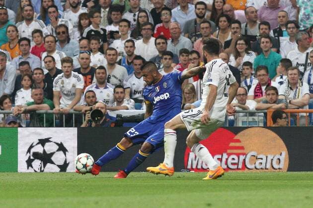 May 13, 2015 - Madrid, Spain - Juventus midfielder Arturo Vidal (23) in action during the Uefa Champions League semi finals football match REAL MADRID - JUVENTUS on 13 05 15 at the Estadio Santiago Bernabeu in Madrid, Spain. Copyright 2015 Matteo Bottanelli UEFA Champions League 2014 15: REAL MADRID vs JUVENTUS  - ZUMAn230