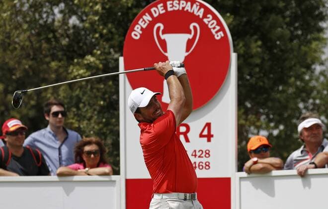 BARCELONA -may 14- SPAIN: Francesco Molinari in the Spain Open Golf, held in the Club de Golf El Prat, may 14, 2015. Photo: Joan Valls Urbanandsport Cordon Press 