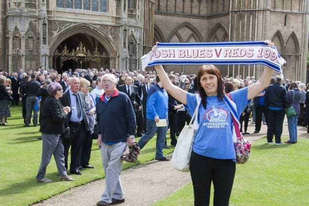 . 15 05 2015. Peterborough, United Kingdom. Chris Turners Funeral. the Peterborough Cathedral.  xTerryxHarrisx xixImagesx IIM-10309-0001