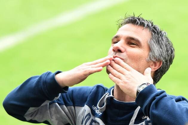 Fußball 3. Liga 37. Spieltag MSV Duisburg - Holstein Kiel am 16.05.2015 in der Schauinsland-Reisen-Arena in Duisburg Gino Lettieri ( Trainer Duisburg )