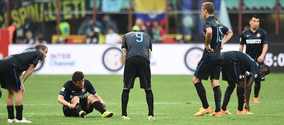Aktuell Fußball, Italien, Serie A, Inter Mailand - Juventus Turin Serie A Inter Mailand - Juventus Turin delusione Inter 