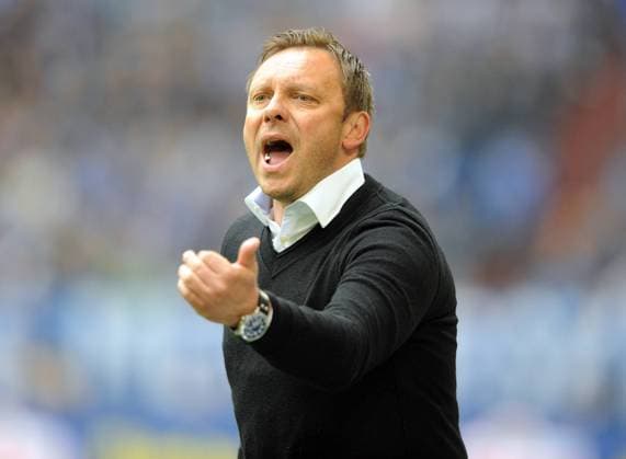 FC Schalke 04 - SC Paderborn 16.05.2015. Trainer Andre Breitenreiter (Paderborn). HM