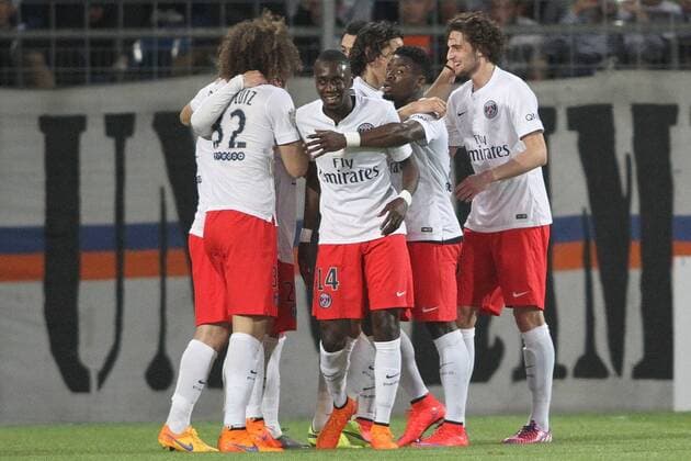 Aktuell Fußball, Frankreich, Ligue 1, Montpellier HSC - Paris St. Germain joie psg FOOTBALL : Montpellier HSC MHSC vs Paris St Germain PSG - Ligue 1 - 16 05 2015 RichardGosselinx 
