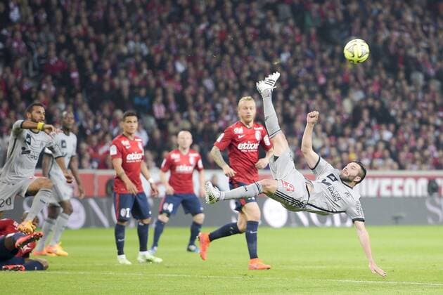 Aktuell Fußball, Frankreich, Ligue 1, OSC Lille - Olympique Marseille GIGNAC Andre Pierre (OM) FOOTBALL : Lille vs OM - Ligue 1 - 16 05 2015 JBAutissier Panoramic 