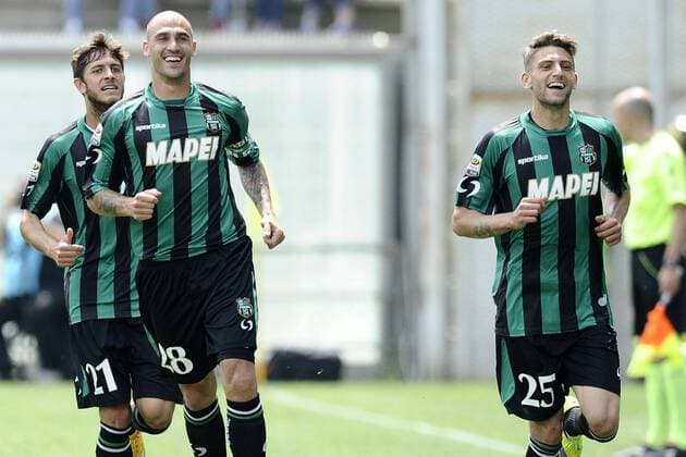 Aktuell Fußball, Italien, Serie A, Sassuolo Calcio - AC Milan Reggio Emilia 17 05 2015 - Serie A US Sassuolo - AC Milan foto DanieleBuffa -- Domenico Berardi 