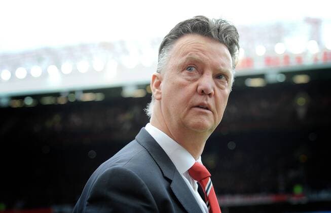 Football - 2014 2015 Premier League - Manchester United ManU vs. Arsenal Louis Van Gaal, Manager of Manchester United at Old Trafford, Manchester 
