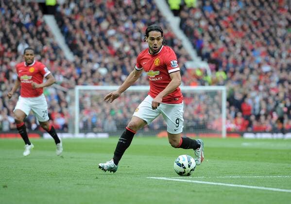 Football - 2014 2015 Premier League - Manchester United ManU vs. Arsenal Manchester United s Falcao in action at Old Trafford, Manchester 
