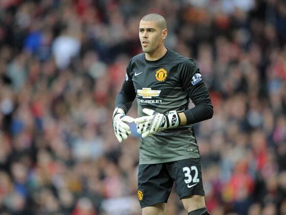 Football - 2014 2015 Premier League - Manchester United ManU vs. Arsenal Victor Valdes makes his debut for Manchester United at Old Trafford, Manchester 