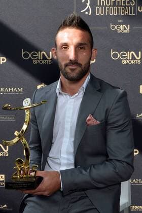 Aktuell Fußball, Frankreich, Ehrung durch französische Spieler-Gewerkschaft Julian Palmieri (Bastia) - Bestes Tor der Ligue 2 FOOTBALL : Trophees UNFP du Football - 17 05 2015 AnthonyBIBARD FEP Panoramic 