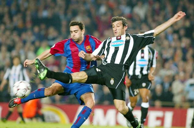 XAVI Hernandez Y Ciro FERRARA FC Barcelona (Barca) vs Juventus Turin xMIGUELxRUIZx 