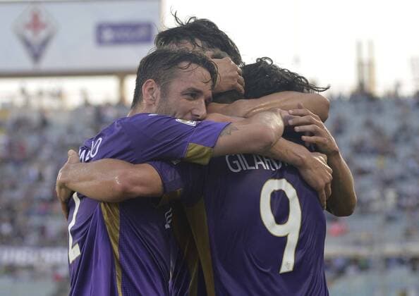 Serie A, AC Florenz - FC Parma Esultanza Fiorentina xHOCHxZWEIx xItalyxPhotoxPressx 