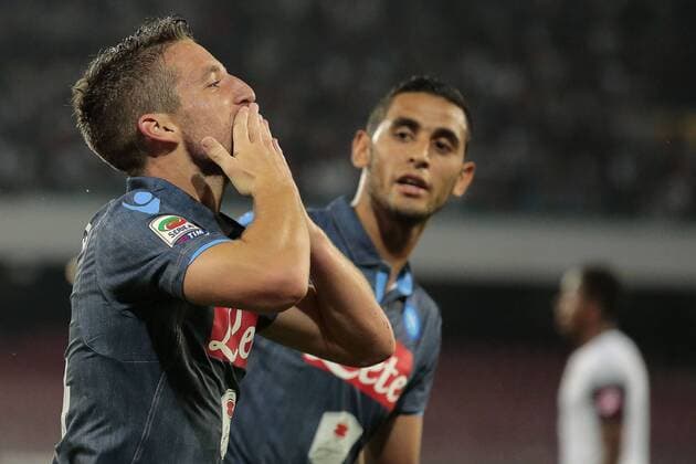 Dries Mertens Napoli, goal celebration Napoli 18-05-2015 Stadio San Paolo Football Calcio Serie A SSC Napoli vs. AC Cesena cesarexpurini
