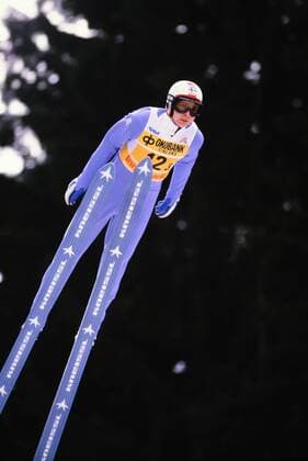 Ski Nordisch Weltmeisterschaft 1985 Skispringen Team K 120 22.01.1985 Matti Nykaenen (FIN) xxNOxMODELxRELEASExx