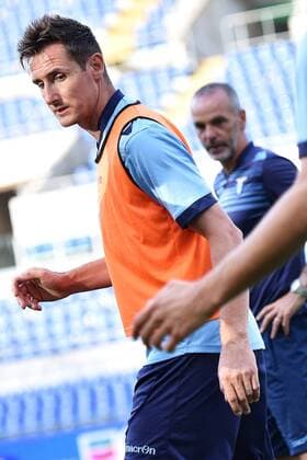 Miroslav Klose, Stefano Pioli Roma 19-05-2015 Stadio Olimpico Football Calcio Finale Coppa Italia Italy s cup Final 2014 2015 Juventus Turin vs. Lazio Rom . andreaxstaccioli