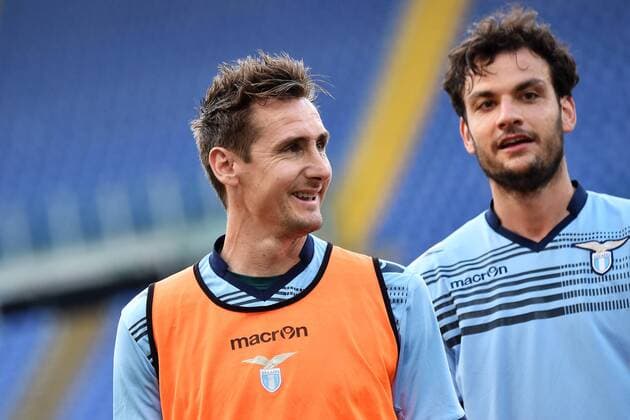 Miroslav Klose, Marco Parolo Roma 19-05-2015 Stadio Olimpico Football Calcio Finale Coppa Italia Italy s cup Final 2014 2015 Juventus Turin vs. Lazio Rom . andreaxstaccioli