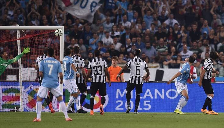 Rom 20 05 2015 - finale - finale Coppa Italia Football Juventus Turin - Lazio Rom: gol Stefan Radu 
