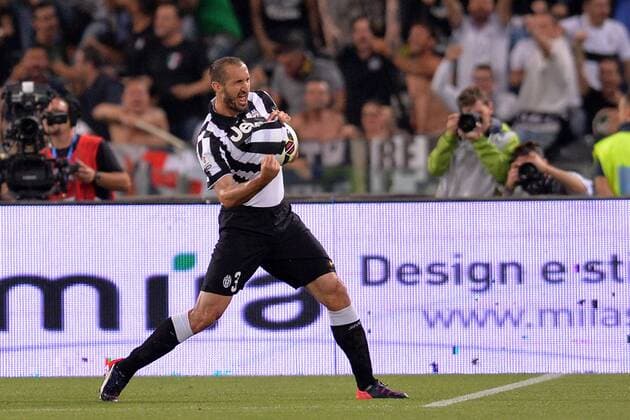 gol di Giorgio Chielleini Juventus. Goal celebration. Roma 20-05-2015 Stadio Olimpico. Football Finale Tim Cup 2015. Juventus - Lazio. Foto Antonietta Baldassarre Insidefoto AntoniettaxBaldassarre