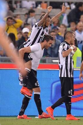 il gol di Alessandro Matri Juventus. Goal celebrations. Roma 20-05-2015 Stadio Olimpico. Football Finale Tim Cup 2015. Juventus - Lazio. Foto Antonietta Baldassarre Insidefoto AntoniettaxBaldassarre