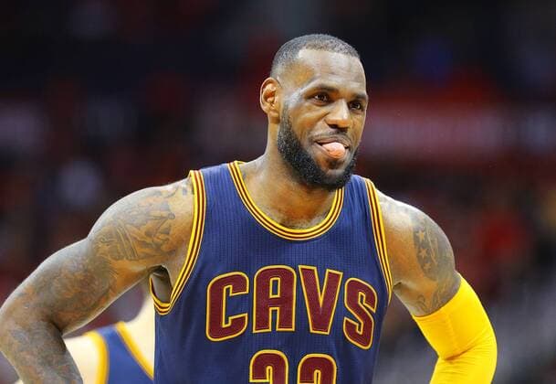 May 20, 2015 - Atlanta, GA, USA - The Cleveland Cavaliers LeBron James reacts to drawing a foul from the Atlanta Hawks in Game 1 of the Eastern Conference finals at Philips Arena in Atlanta on Wednesday, May 20, 2015. The Cavs won, 97-89. Cleveland at Atlanta, Game 1 - ZUMAm67_