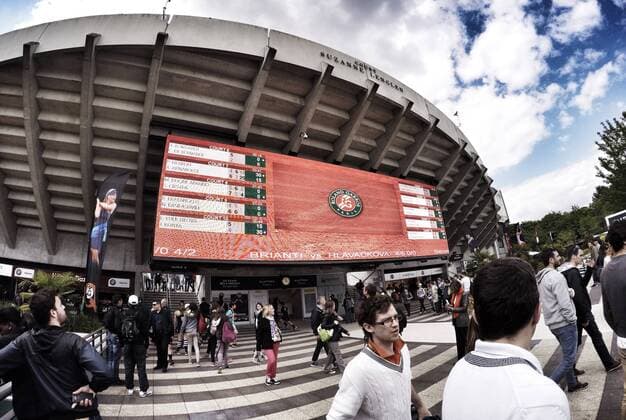 Aktuell Tennis, Grand Slam, French Open in Paris TENNIS - ATP Tennis Herren French Open 2015 PARIS,FRANCE,21.MAY.15 - TENNIS - ATP World Tour, Grand Slam, Roland Garros, French Open, qualification. Image shows a score board on Court Suzanne Lenglen. GEPAxpictures xMatthiasxHauer