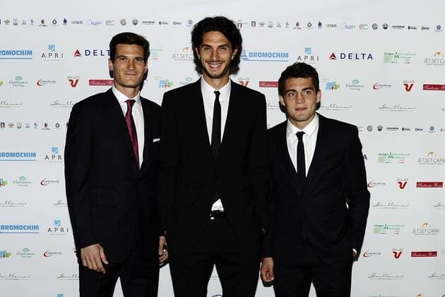 Mailand, 21.05.2015 - Premio Gentlemen Fair Play 2015 - Marco Andreolli-Andrea Ranocchia-Mateo Kovacic 